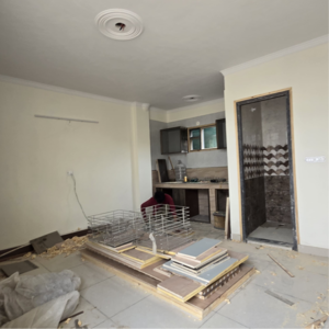 Bedroom in 1 RK Builder Floor at Palm Residency Chhatarpur, Rajpur Khurd Extension – for Rent