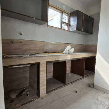 Kitchen in 1 RK Builder Floor at Palm Residency Chhatarpur, Rajpur Khurd Extension – for Rent