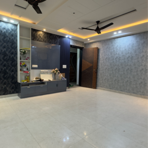 Living Room in 3 BHK Builder Floor at Chattarpur – for Rent