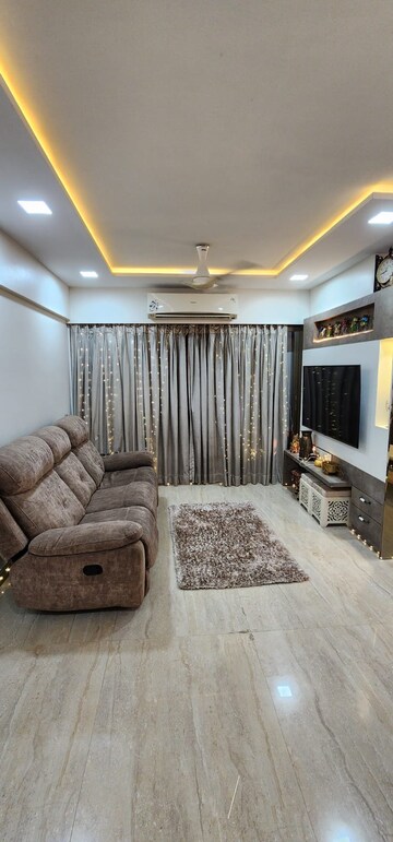 Living Room in 2 BHK Apartment at Lodha Amara, Kolshet Road – for Rent
