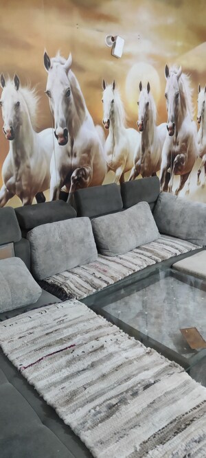 Living Room in 1 RK Apartment at GTM The Capital, Aman Vihar – for Rent