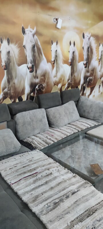 Living Room in 1 RK Apartment at GTM The Capital, Aman Vihar – for Rent