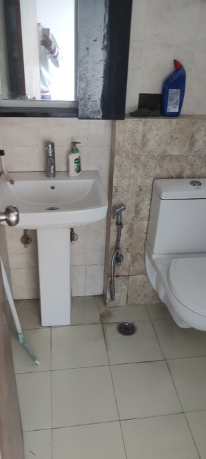 Bathroom in 1 RK Apartment at GTM The Capital, Aman Vihar – for Rent