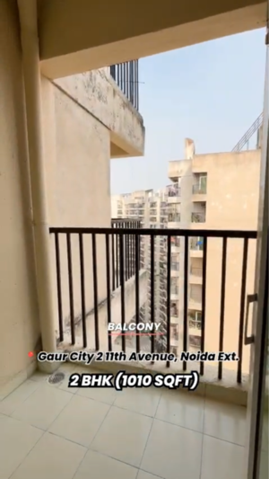 Staircase in 2 BHK Apartment at Gaur City 2 - 11th Avenue, Sector 16c Greater Noida – for Sale