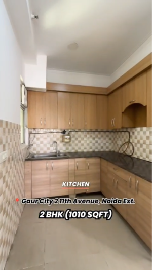 Kitchen in 2 BHK Apartment at Gaur City 2 - 11th Avenue, Sector 16c Greater Noida – for Sale