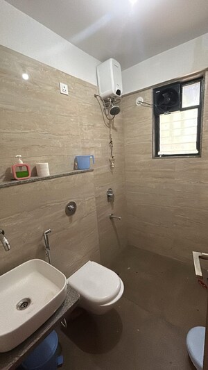 Bathroom in 3 BHK Apartment at Rainbow Revell Orchid, Lohgaon – for Rent