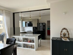 Kitchen in 4 BHK Apartment at Bhartiya Nikoo Homes Phase 2, Thanisandra Main Road – for Rent