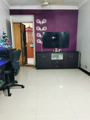 Living Room in 1 BHK Apartment at Cosmos Park, Ghodbunder Road – for Sale