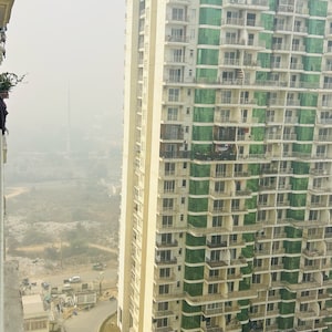 Balcony in 2.5 BHK Apartment at Mahagun Mantra II, Vaidpura – for Sale