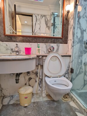 Bathroom in 2 BHK Apartment at Prem Sagar Premises, Khar West – for Rent