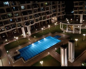 Kitchen in 3 BHK Apartment at Tharwani Rosewood Heights, Kharghar Sector 10 – for Rent