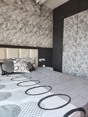 Bedroom in 2 BHK Apartment at Tharwani Rosewood Heights, Kharghar Sector 10 – for Rent