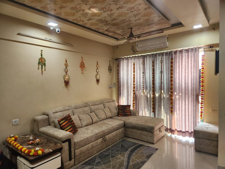 Living Room, tharwani-rosewood-heights 2 Bedroom 1150 Sq.Ft. Apartment In Kharghar Sector 10 Navi Mumbai 9718100