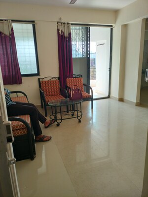 Living Room in 1 BHK Apartment at Shubh Vihar, Wadgaon Sheri – for Rent