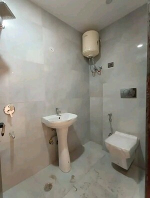 Bathroom in 3 BHK Builder Floor at Chattarpur – for Rent