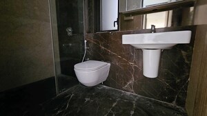 Bathroom in 2.5 BHK Apartment at Lodha World View, Worli – for Rent