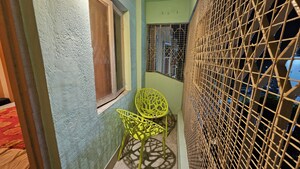 Balcony in 3 BHK Apartment at Kristi Villa, Chinar Park – for Rent