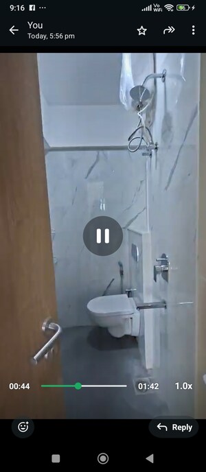 Bathroom in 2 BHK Apartment at Lodha Versova, Versova – for Rent