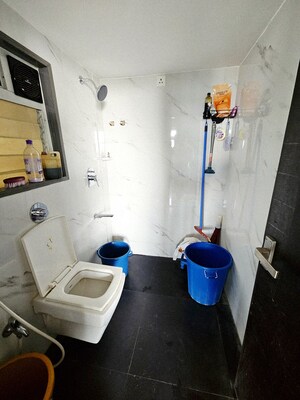 Bathroom in 1 BHK Apartment at Birla Vanya, Kalyan West – for Rent