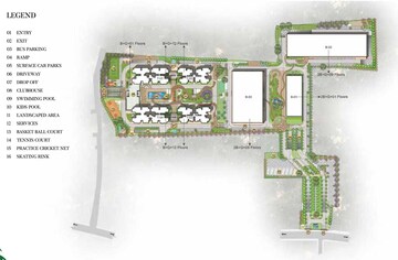 Master Plan in 3 BHK Apartment at Prestige Green Gables, Panathur – for Sale