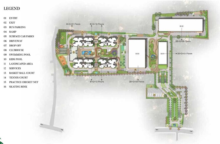 Master Plan, prestige-green-gables 3 Bedroom 1597 Sq.Ft. Apartment In Panathur Bangalore 9719375