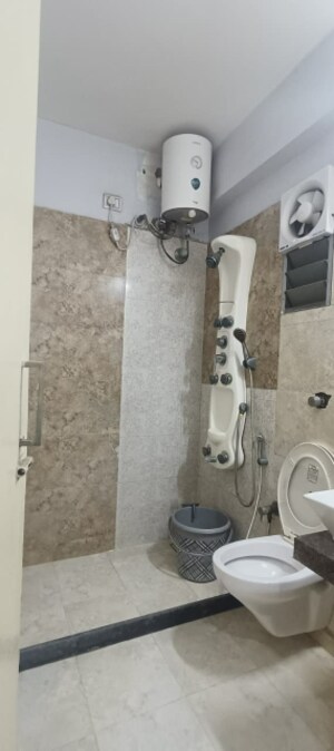 Bathroom in 3 BHK Apartment at Makarba – for Rent