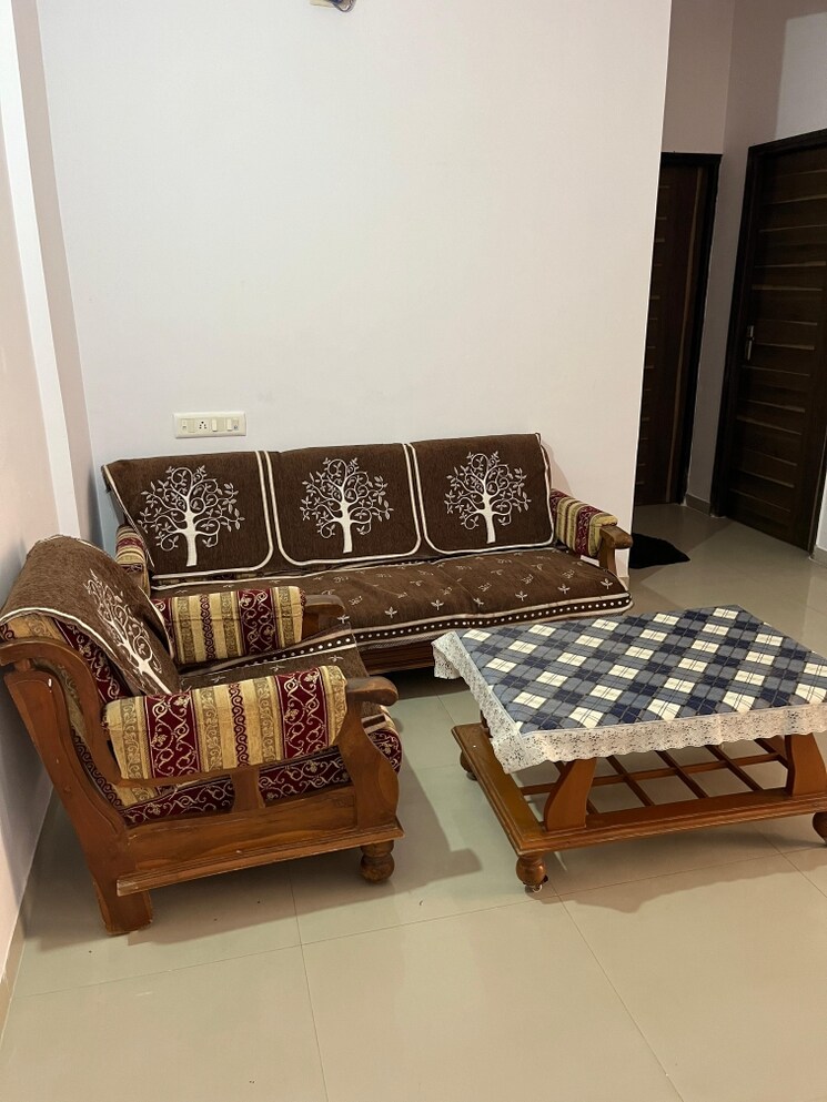 Living Room, prathna-elegance 2 Bedroom 1200 Sq.Ft. Apartment In Gota Ahmedabad 9719454