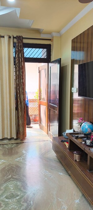 Living Room in 3 BHK Builder Floor at Mahindra Enclave – for Sale