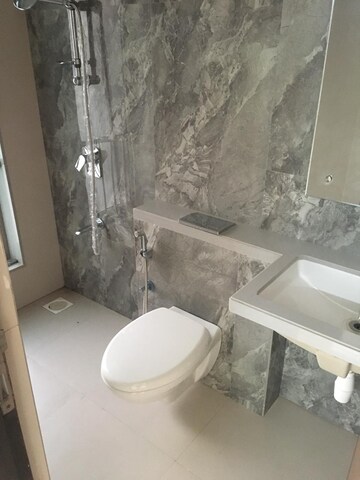 Bathroom in 3 BHK Apartment at Anmol Fortune, Goregaon East – for Rent