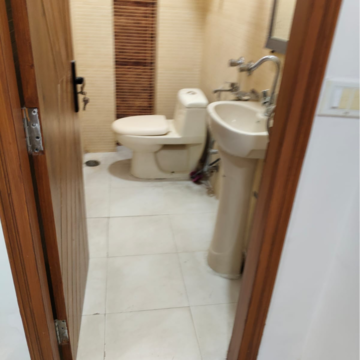 Bathroom in 3 BHK Builder Floor at Chattarpur – for Sale