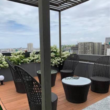 Balcony in 3 BHK Apartment at Andheri West – for Rent