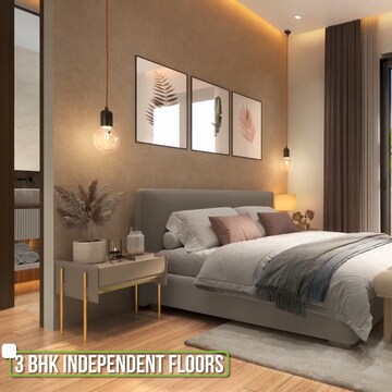 Bedroom in 3 BHK Builder Floor at Sector 22a Yamuna Expressway – for Sale