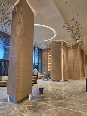 Bathroom in 4 BHK Apartment at Adani Ten BKC, Bandra East – for Rent