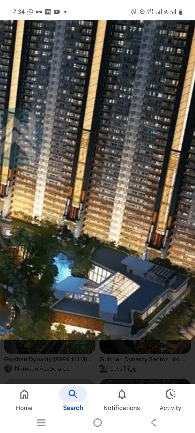 Swimming Pool, gulshan-dynasty 4 Bedroom 4700 Sq.Ft. Apartment In Sector 144 Noida 9721134