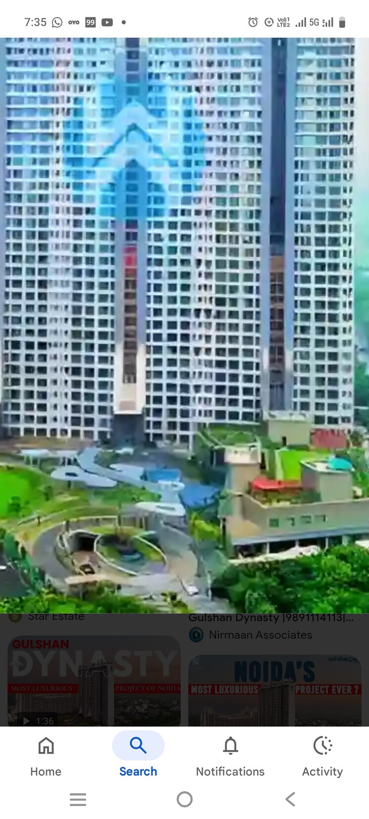 Exterior View, gulshan-dynasty 4 Bedroom 4700 Sq.Ft. Apartment In Sector 144 Noida 9721149