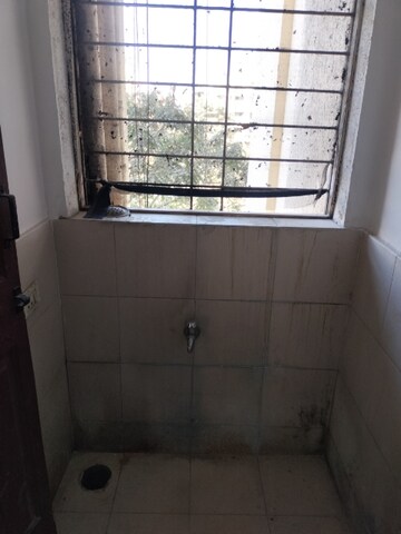 Bathroom in 3 BHK Apartment at RK Lunkad Nisarg Nirmiti, Pimple Saudagar – for Rent