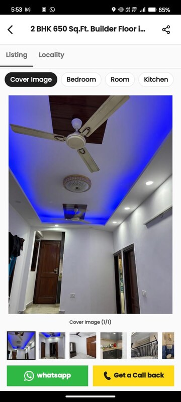 1 BHK Builder Floor For Rent in Malviya Nagar