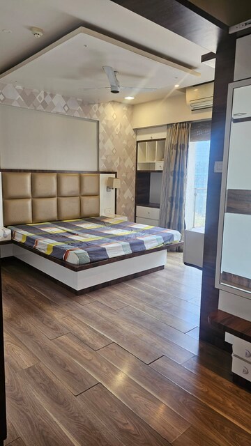 Bedroom in 3 BHK Apartment at Gera Trinity Towers, Kharadi – for Rent