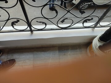 Balcony in 2 BHK Builder Floor at Panchsheel Vihar – for Rent