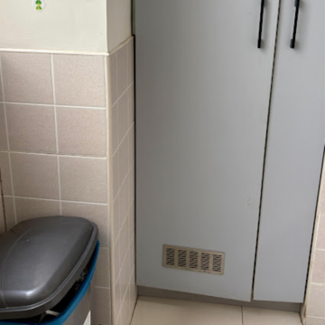 Bathroom in 2 BHK Apartment at Puravankara Palm Beach, Essel Gardens – for Rent