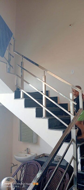 Staircase in 5 BHK Villa at Rajajipuram – for Sale