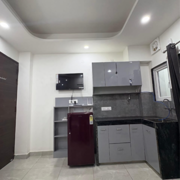 Kitchen in 1 RK Builder Floor at Huda Staff Colony, Sector 46 – for Rent