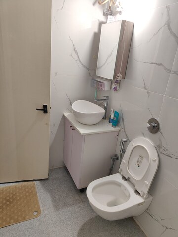 Bathroom in 3 BHK Apartment at Puravankara Purva Graces, Amrutahalli – for Rent