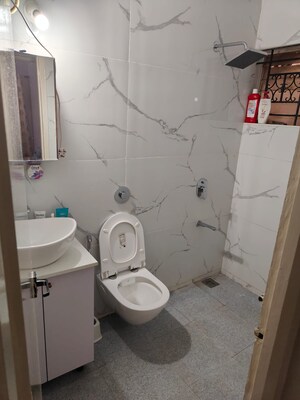 Bathroom in 3 BHK Apartment at Puravankara Purva Graces, Amrutahalli – for Rent