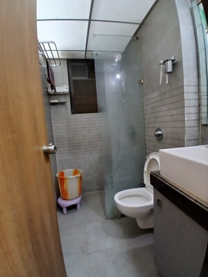 Bathroom in 3 BHK Apartment at Kohinoor Zen Estate, Kharadi – for Rent