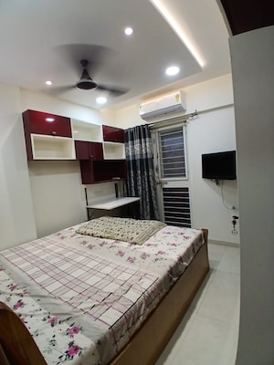 Bedroom in 3 BHK Apartment at Kohinoor Zen Estate, Kharadi – for Rent