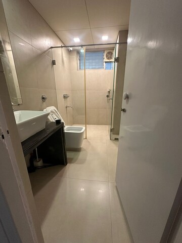 Bathroom in 2 BHK Apartment at Metropolitan CHS, Pali Hill – for Rent