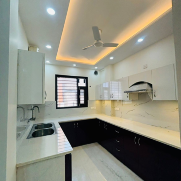 Kitchen in 3 BHK Builder Floor at Huda Staff Colony, Durga Colony – for Rent