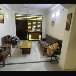 Living Room in 3 BHK Builder Floor at Landmark Towers, Sector 51 – for Rent