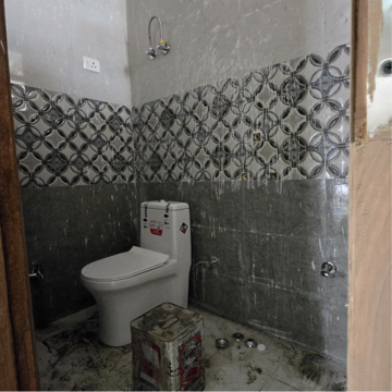 Bathroom in 1 RK Builder Floor at Chattarpur – for Rent
